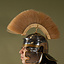 Romeinse helmkam, wit - Celtic Webmerchant