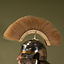 Romeinse helmkam, wit - Celtic Webmerchant