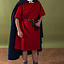 Calcetines de ganchillo, 100% lana, gris - rojo vino - Celtic Webmerchant