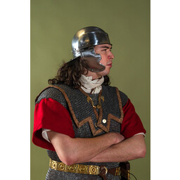 Roman lorica hamata, blandade platta ringar - runda nitar - Celtic Webmerchant