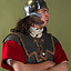 Roman lorica hamata, blandede flade ringe - runde nitter - Celtic Webmerchant