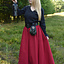 Middeleeuwse blouse Aubrey, zwart - Celtic Webmerchant