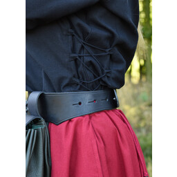 Blusa medieval de Aubrey, negra. - Celtic Webmerchant