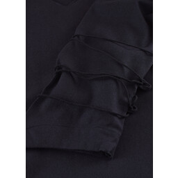 Blusa medieval de Aubrey, negra. - Celtic Webmerchant