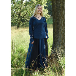 Mittelalterliche Bluse Aubrey, blau - Celtic Webmerchant