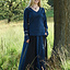 Mittelalterliche Bluse Aubrey, blau - Celtic Webmerchant