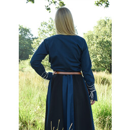 Mittelalterliche Bluse Aubrey, blau - Celtic Webmerchant