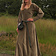 Fluwelen cotehardie Christina, groen - Celtic Webmerchant