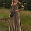 Fluwelen cotehardie Christina, groen - Celtic Webmerchant