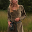 Fluwelen cotehardie Christina, groen - Celtic Webmerchant
