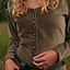 Fluwelen cotehardie Christina, groen - Celtic Webmerchant
