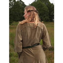 Fluwelen cotehardie Christina, groen - Celtic Webmerchant