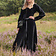 Velours cotehardie Christina, noir - Celtic Webmerchant