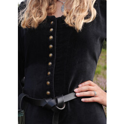 Velours cotehardie Christina, noir - Celtic Webmerchant