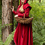Cotehardie aus Samt Christina, rot - Celtic Webmerchant
