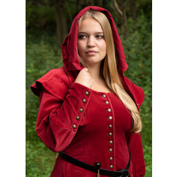 Cotehardie en velours Christina, rouge - Celtic Webmerchant