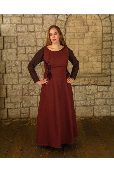 Medeltida surcot uma, röd - Celtic Webmerchant