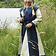 Robe de fille Birka, bleu naturel - Celtic Webmerchant