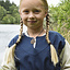 Mädchen kleiden Birka, blau-natürliche - Celtic Webmerchant