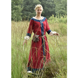 (Temprano) vestido medieval Clotild, rojo-azul - Celtic Webmerchant