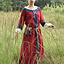 (Temprano) vestido medieval Clotild, rojo-azul - Celtic Webmerchant