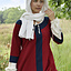 Robe médiévale (ancienne) Clotild, rouge-bleue - Celtic Webmerchant