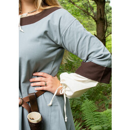 (Early) abito medievale Clotild, blu grigio-marrone - Celtic Webmerchant