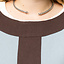 (Temprano) vestido medieval Clotild, azul gris-marrón - Celtic Webmerchant