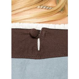 (Early) abito medievale Clotild, blu grigio-marrone - Celtic Webmerchant