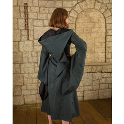 Robe médiévale Ophelia, vert-noir - Celtic Webmerchant