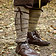 Leg wrappings with herringbone motive - Celtic Webmerchant