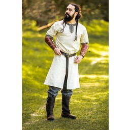 Keltische tuniek, korte mouwen, crème - Celtic Webmerchant