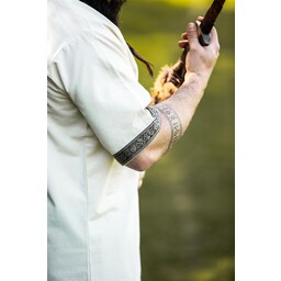 Keltische tuniek, korte mouwen, crème - Celtic Webmerchant