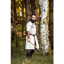 Keltische tuniek, korte mouwen, crème - Celtic Webmerchant