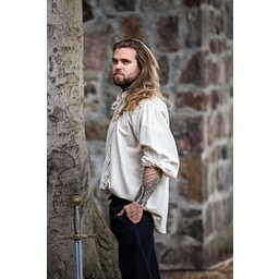 Camisa medieval dagwin, crema - Celtic Webmerchant