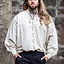 Camisa medieval dagwin, crema - Celtic Webmerchant