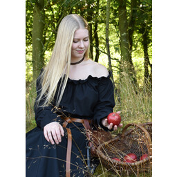 Renaissancebluse Elisabeth, schwarz - Celtic Webmerchant