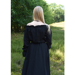 Renesansowa bluzka Elisabeth, czarna - Celtic Webmerchant