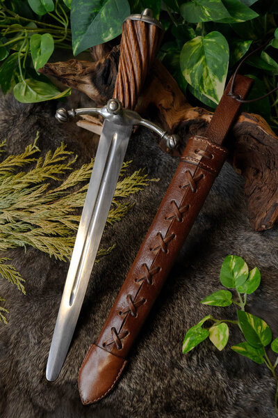 Laatmiddeleeuwse dolk Landsknecht, battle-ready (bot 3 mm) - Celtic Webmerchant