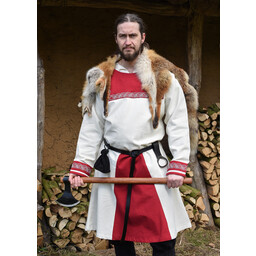 Túnica vikinga Viborg, rojo natural - Celtic Webmerchant