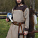 Thorsberg tunika fiskbens motiv, brun - Celtic Webmerchant