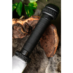 Seax vikingo oscuro con agarre envuelto en alambre - Celtic Webmerchant