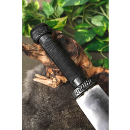 Seax vikingo oscuro con agarre envuelto en alambre - Celtic Webmerchant
