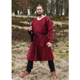 Túnica Kragelund acabado a mano, rojo vino. - Celtic Webmerchant