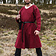 Tunic Kragelund hand-stitched finish, wine red - Celtic Webmerchant