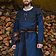 Túnica de skjoldehamm, azul-azul oscuro - Celtic Webmerchant