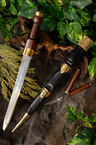 Sgian achlais met mes en vork - Celtic Webmerchant