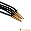 Veters met aiglets 150 cm, set van 5, zwart - Celtic Webmerchant