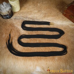 Snören med aiglets 150 cm, set om 5, svart - Celtic Webmerchant