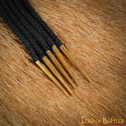 Cordones con agujetas 150 cm, juego de 5, color negro - Celtic Webmerchant